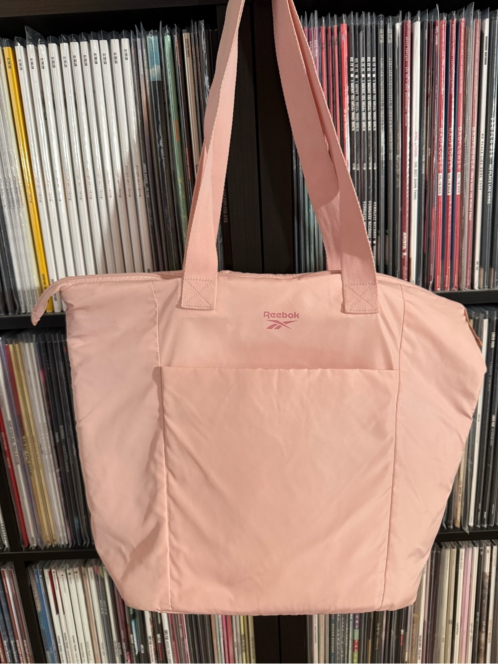 Reebok Pink Quilted Front-Pocket Tote
